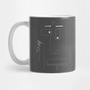 Dizzy face white Mug